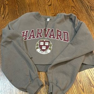 Vintage Harvard cropped shirt